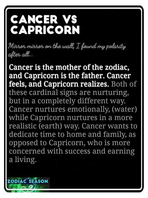 capricorns dating cancers